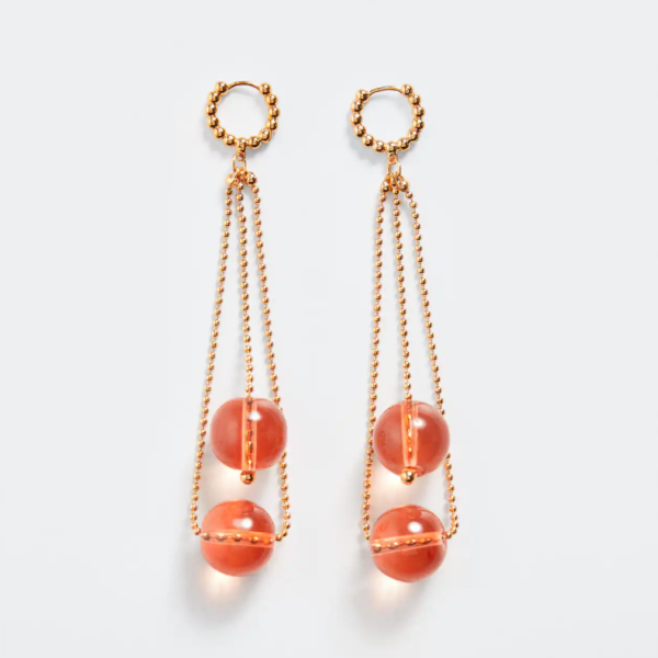 Twisted hoop earrings